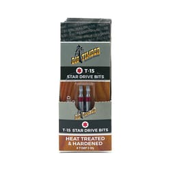 Big Timber Star T15 Head X 2 in. L Torx Insert Bit Steel 1 pk