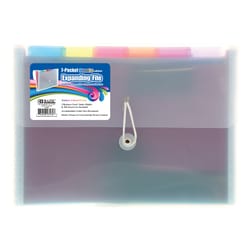 Bazic Products Clear 7-Pocket Expanding File 1 pk