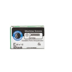 HILLMAN No. 6-32 Ga. X 1/2 in. L Phillips Flat Head Stainless Steel Machine Screws 100 pk
