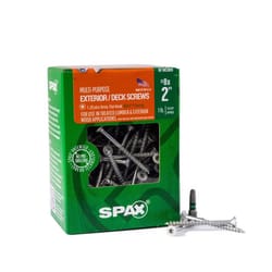 SPAX No. 8 in. X 2 in. L Gray Star Flat Head Deck Screws 1 lb 154 pc