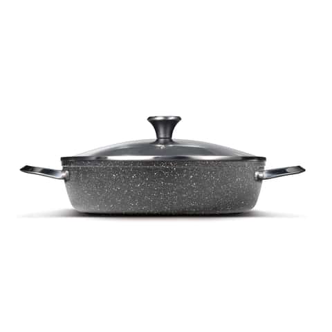 The Rock by Starfrit 3 Piece Cookware Set with Riveted Cast Stainless