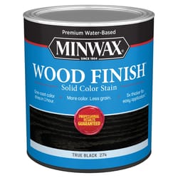 Minwax Wood Finish Water-Based Solid True Black Water-Based Wood Stain 1 qt