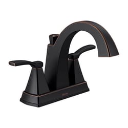 Delta Flynn Oil Rubbed Bronze Traditional Bathroom Faucet 4 in.