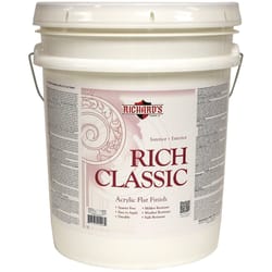 Richard's Paint Rich Classic Flat Accent Base Interior/Exterior Paint Exterior and Interior 5 gal