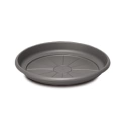 Crescent Too Emma 1.3 in. H X 9.5 in. D PP Plastic Plant Saucer Charcoal