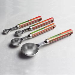 Totally Bamboo Baltique Marrakesh Stainless Steel Multicolored Measuring Spoon Set