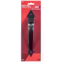 Ace 8.75 in. L Matte Black Stainless Steel Ornamental Gate Pull
