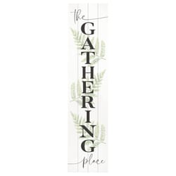 P Graham Dunn Multicolored Wood 60 in. H X 14 in. L X 0.75 in. W The Gathering Place Porch Sign
