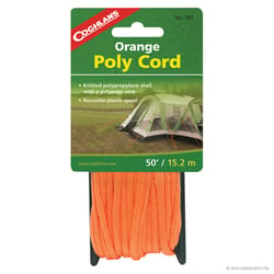 Coghlan's 0.25 in. D X 50 ft. L Orange Braided Nylon Utility Cord