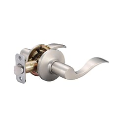Ace Wave Satin Nickel Passage Lever 1-3/4 in.