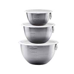 Tovolo Charchoal Stainless Steel Mixing Bowls Set