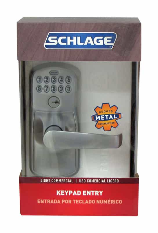 Schlage Satin Nickel Steel Electronic Keypad Entry Lock Ace Hardware