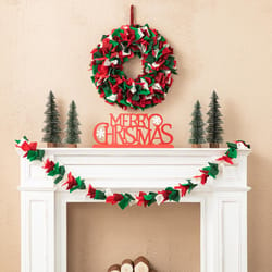 Glitzhome 19 in. D Christmas Wreath