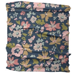 Karma Navy Floral Half Headband Polyester Microfiber 1 pk