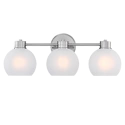 Westinghouse 3-Light Brushed Nickel Silver Dorney Wall Sconce