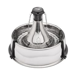 PetSafe Drinkwell Silver Multi-pet Stainless Steel 128 oz Automatic Pet Waterer For Cats/Dogs