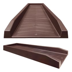 Master Mark 2.25 in. H X 11 in. W X 24 in. L Chocolate Brown Plastic Splash Block