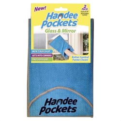 Handee Pockets Microfiber Cleaning Cloth 6.25 in. W X 9.75 in. L 2 pk