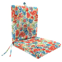 Jordan Manufacturing Multicolored Floral Polyester Chair Cushion 24 in. H X 21 in. W X 44 in. L