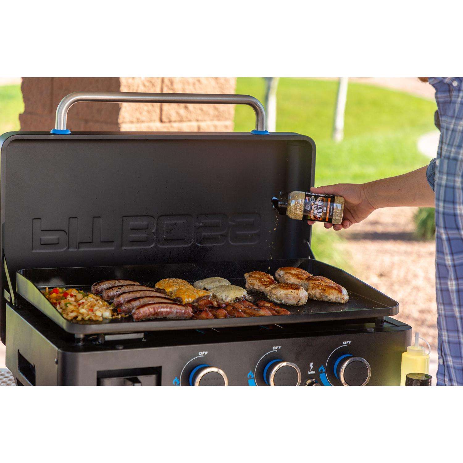 Pit Boss - Ultimate Outdoor Gas 3-Burner Griddle - Black