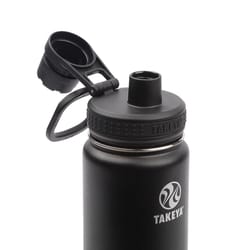 Takeya Actives 18 oz Onyx BPA Free Double Wall Insulated Water Bottle