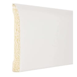 Inteplast Building Products 7/16 in. H X 3-3/16 in. W X 8 ft. L Prefinished White Polystyrene Wall B