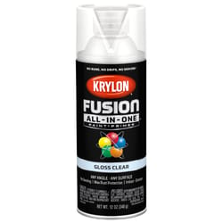 Krylon Fusion All-In-One Gloss Clear Paint+Primer Spray Paint 12 oz