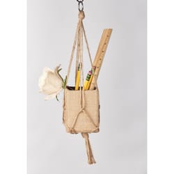 Primitive Planters Natural Jute 18 in. H Sleek Plant Hanger 1 pk