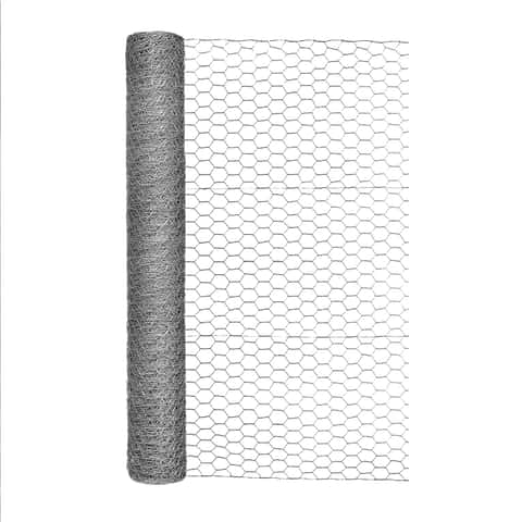 Garden Craft 36 in. H X 50 ft. L Galvanized Steel Poultry Netting 1 in. -  Ace Hardware