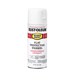 Rust-Oleum Stops Rust Flat White Spray Paint 12 oz