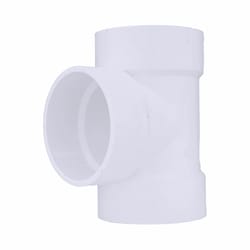 Charlotte Pipe Schedule 40 3 in. Hub X 3 in. D Hub PVC Vent Tee 1 pk