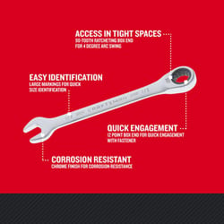 Craftsman 12 Point SAE Ratcheting Box Wrench Set 20 pc