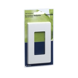 Leviton Decora White 1 gang Polycarbonate Decorator Wall Plate 1 pk