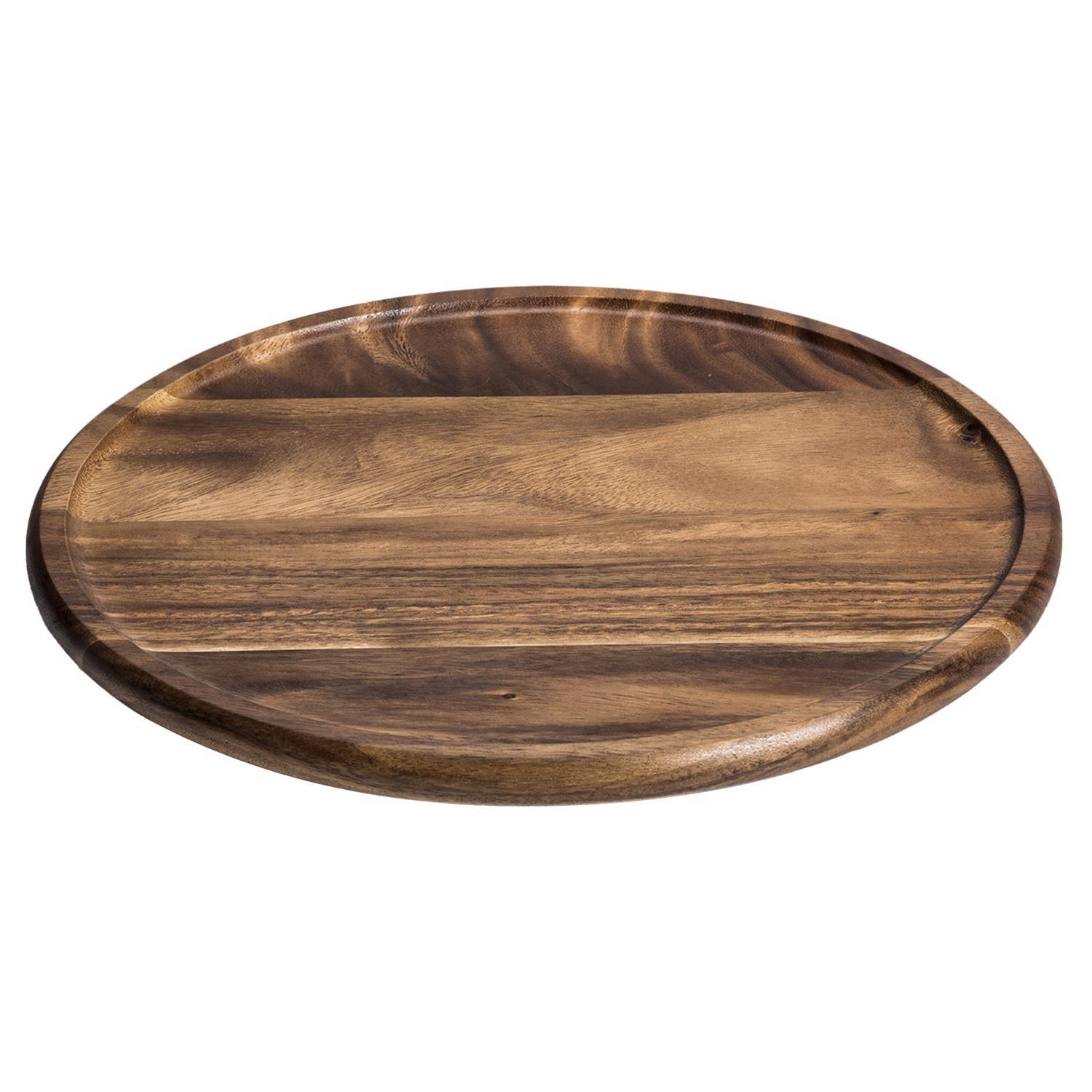 Kalmar Home Brown 1 in. H X 15 in. D Acacia Wood Lazy Susan Sansujyuku sansujyuku.com