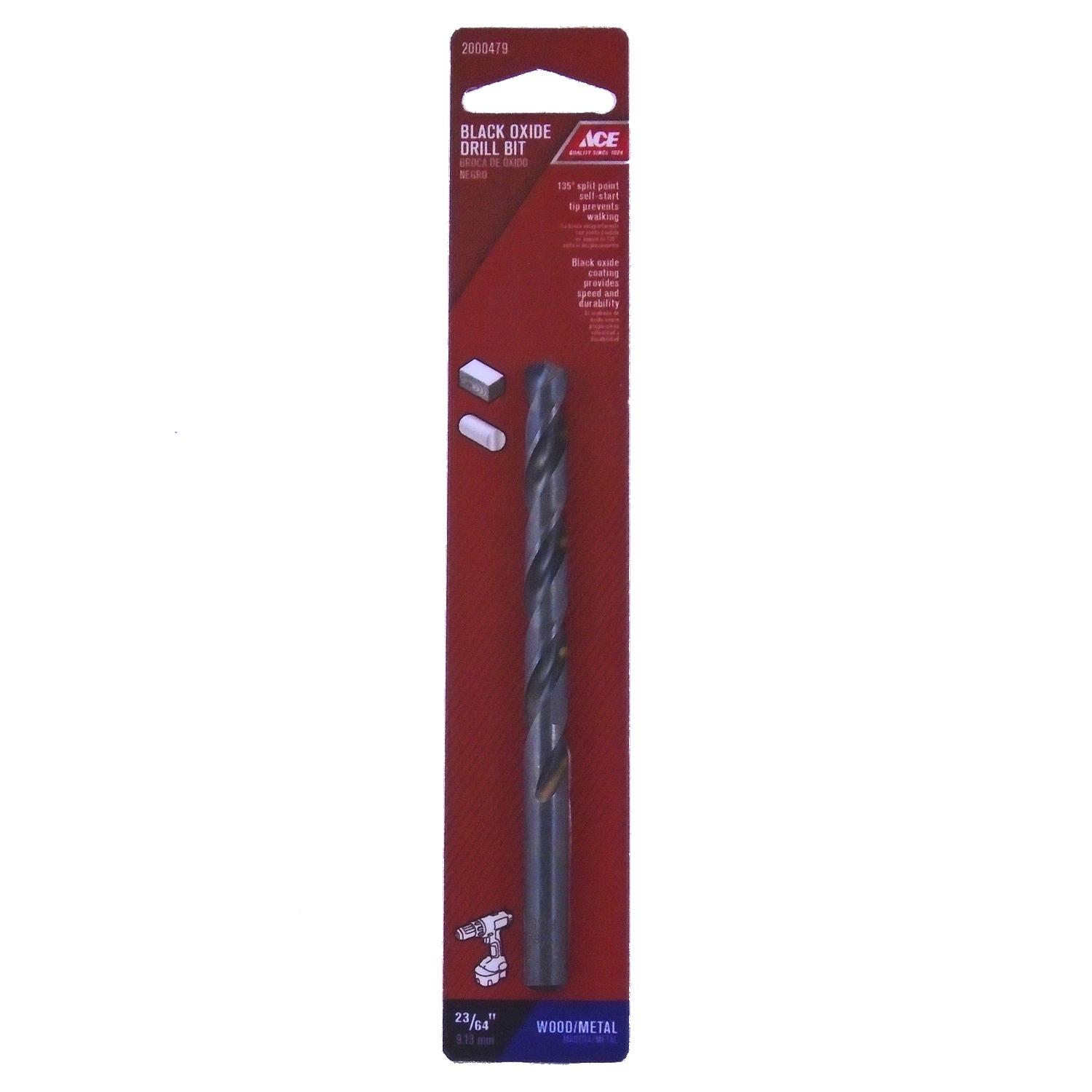 Ace 23/64 in. X 4-7/8 in. L High Speed Steel Drill Bit 1 pc
