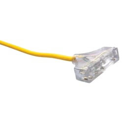 Southwire Outdoor 100 ft. L Yellow Tri-Source Extension Cord 12/3 SJEOOW