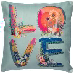 Karma 18 in. L Multicolored Polyester Pillow