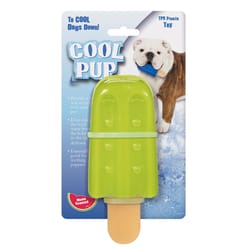 Boss Pet Cool Pup Green TPR Popsicle Dog Toy Large 1 pk