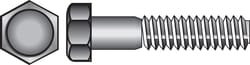 HILLMAN 1/4-20 in. D X 4-1/2 in. L Stainless Steel Hex Head Cap Screw 25 pk