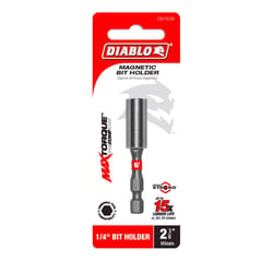 Diablo Hex 2-3/8 in. L Magnetic Bit Holder Black Oxide 1 pk