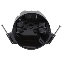 Cantex New Work 20 cu in Round Polycarbonate Ceiling Box Black