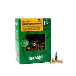 SPAX Multi-Material No. 8 in. X 1-1/4 in. L T-20+ Flat Head Serrated Construction Screws