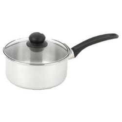 Good Cook Stainless Steel Saucepan 2.3 qt Black/Silver