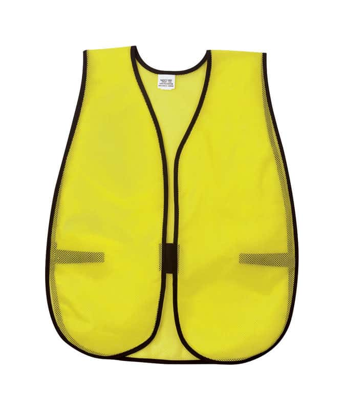 Safety Works Safety Vest Fluorescent Green One Size Fits All Ace Hardware