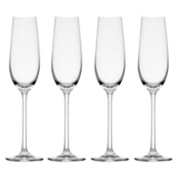 Lifetime Brands Mikasa 8.25 oz Clear Glass Lana Flute Glass