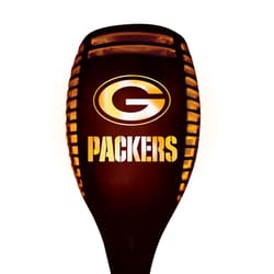 Sporticulture NFL 36 in. Solar Power Plastic Green Bay Packers Solar Torch Brown