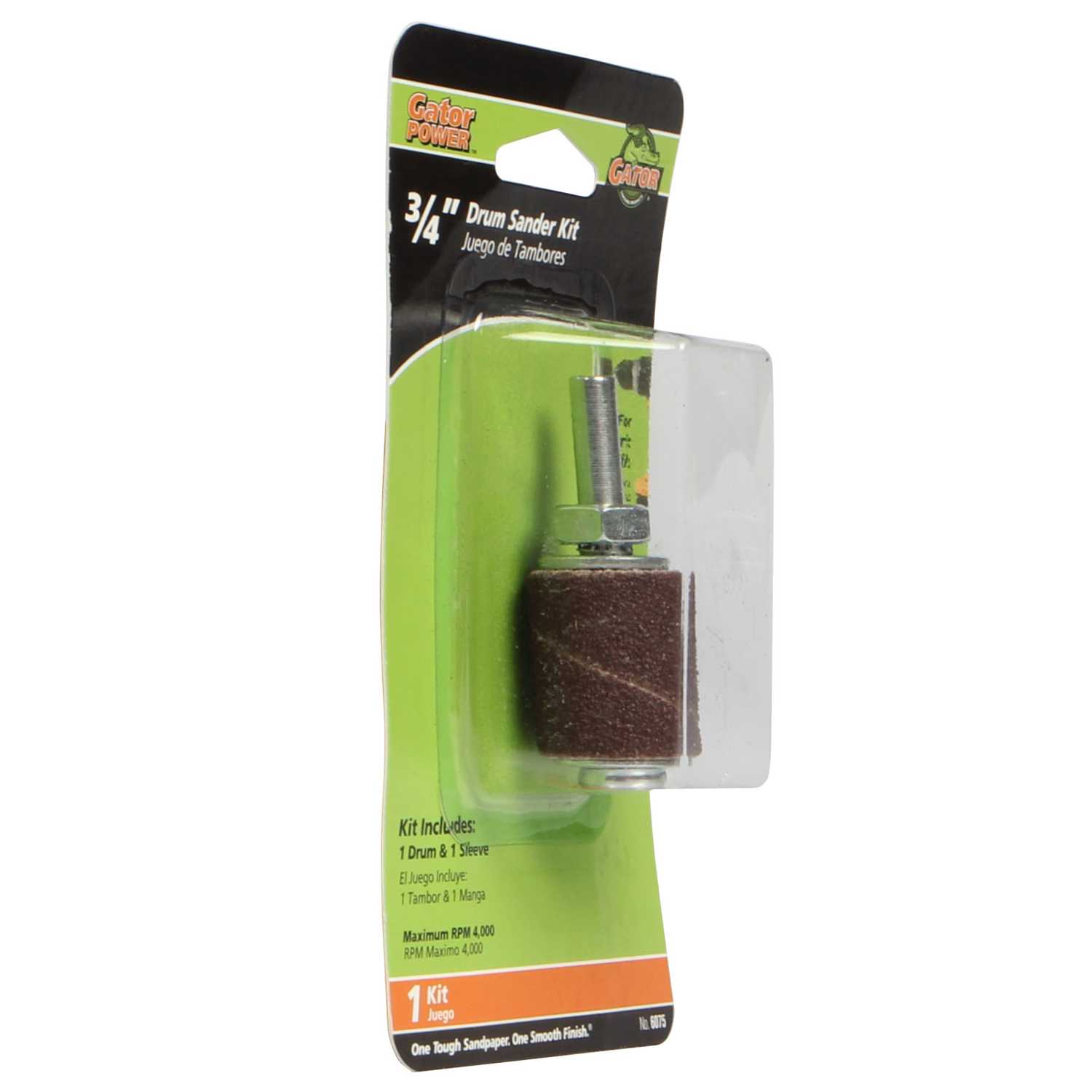 Gator 3/4 in. Dia. x 3/4 in. L Aluminum Oxide Drum Sander Kit 50 Grit