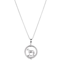 Montana Silversmiths Women's AQHA Horse of the World Silver Necklace One Size Fits Most