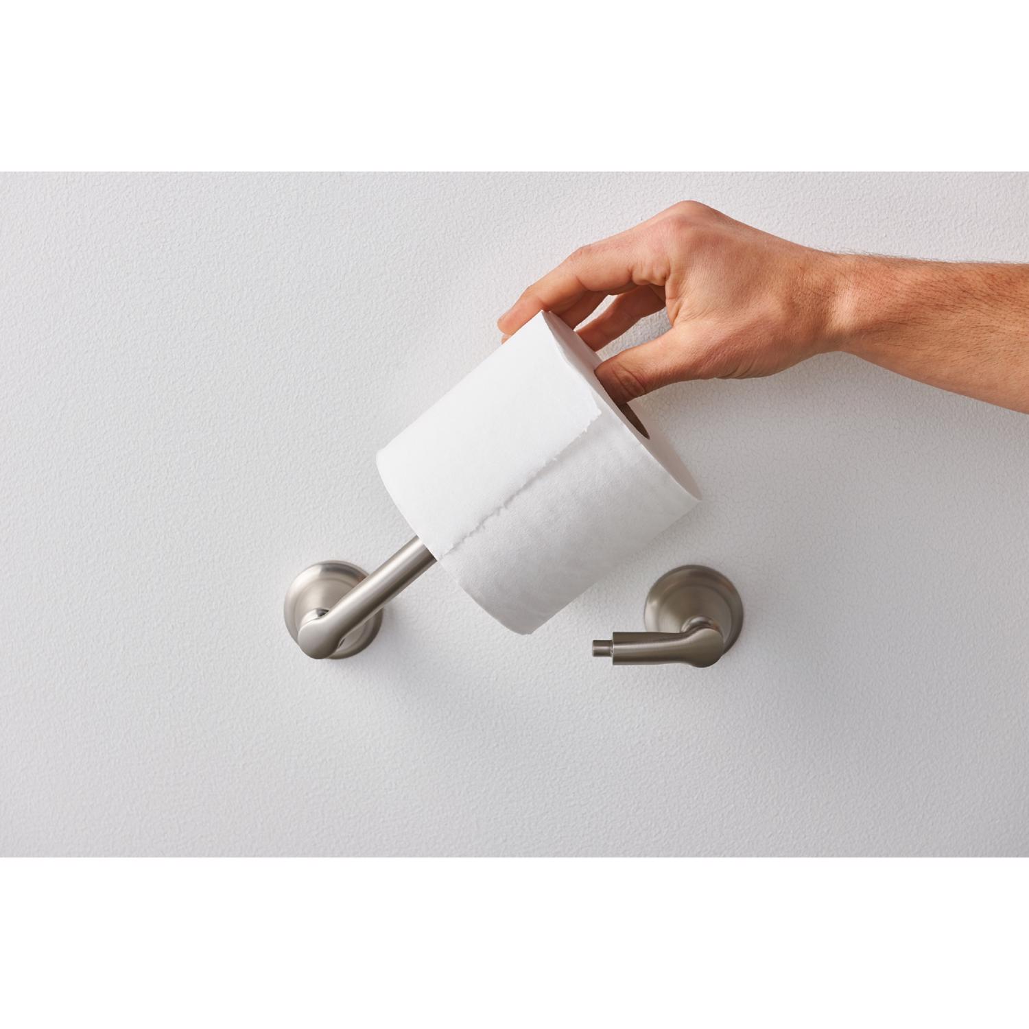 Moen Hilliard Toilettenpapierhalter In Gebürstetem Nickel – Schwenkbar, Mit Spot‑Resist‑Finish Für Langanhaltenden Glanz