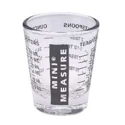 Harold Import Glass Black Measuring Glass